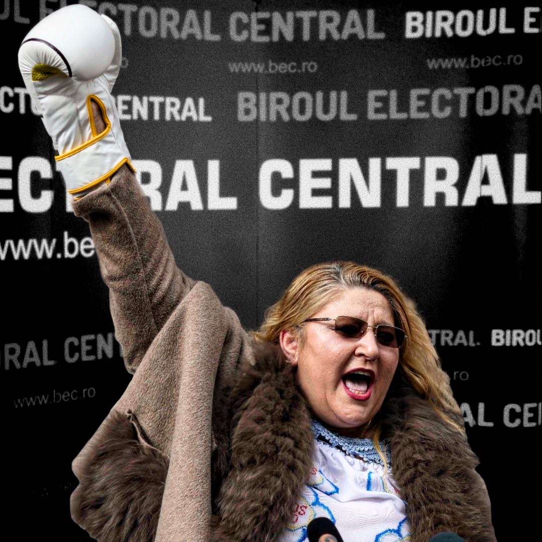 Diana Șoșoacă și-a depus candidatura cu mănuși de box, amenințări și rugăciuni